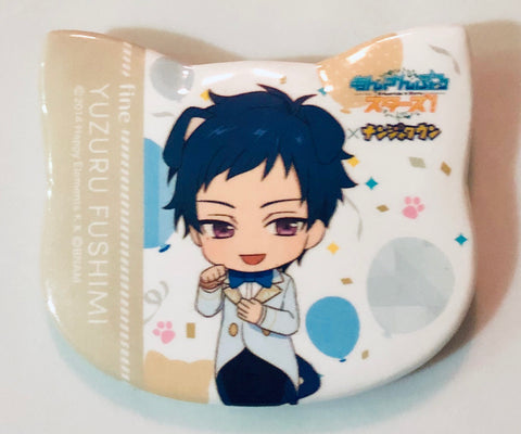 Ensemble Stars! - Fushimi Yuzuru - Can Badge - Ensemble Stars! in NamjaTown - Cat Festival - - NamjaTown (Namco)