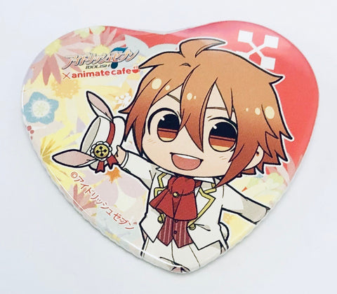IDOLiSH7 - Nanase Riku - Can Badge - IDOLiSH7 × animatecafe - Trading Heart Shaped Can Badge - Rabbit Garden