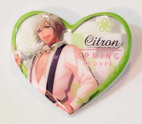 A3! - Citron - Badge - Heart Can Badge - Ichiban Kuji - Ichiban Kuji A3! - Hataage Kouen! - - Soft Badge (Set) (Banpresto)