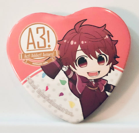 A3! - Sakuma Sakuya - A3! x Animate Cafe 2 - Badge - Heart Can Badge - Hotel Style ver. (Animate)