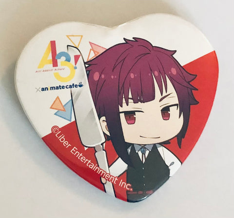 A3! - Arisugawa Homare - A3! x Animate Cafe - Badge - Heart Can Badge (Animate)