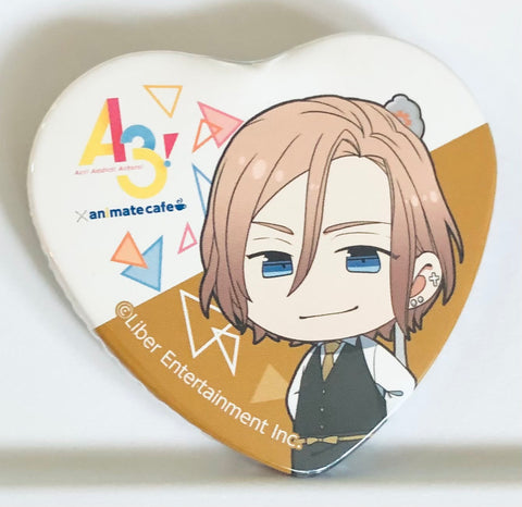 A3! - Settsu Banri - A3! x Animate Cafe - Badge - Heart Can Badge (Animate)