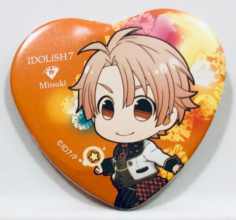 Izumi Mitsuki (WiSH VOYAGE) "" Idolish 7 × animatecafe trading heart-shaped cans badge ""