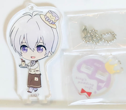 Ousaka Sougo - Idolish7 × animatecafe - Trading Acrylic Stand Keychain - King Pudding Cafe Ver.