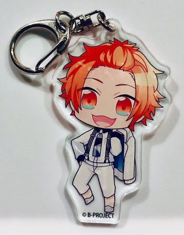 B-Project~Muteki*Dangerous~ - Fudou Akane - Acrylic Keychain - B-Project - Muteki ＊ Dangerous x Animate Cafe - Keyholder - Shiro Suit ver. (Animate)