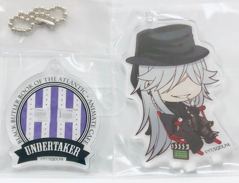 Gekijouban Kuroshitsuji ~Book of the Atlantic~ - Undertaker - Acrylic Keychain - Kuroshitsuji ~Book of the Atlantic~ x Animate Cafe - Acrylic Stand - Standing Acrylic Keychain (Animate)