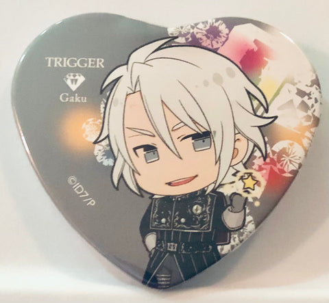 Yaotome Gaku (WiSH VOYAGE) "" Idolish 7 × animatecafe trading heart-shaped cans badge ""