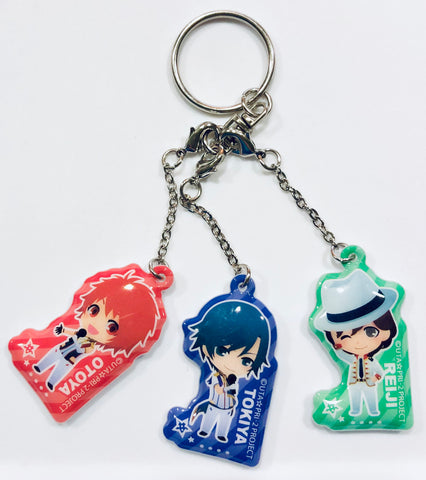 Uta no☆Prince-sama♪ - Maji Love 2000% - Ichinose Tokiya - Ittoki Otoya - Kotobuki Reiji - Ani Kuji - Ani Kuji Uta no☆Prince-sama♪ - Maji Love 2000% Part 1 - Reflector Keychain (Movic)