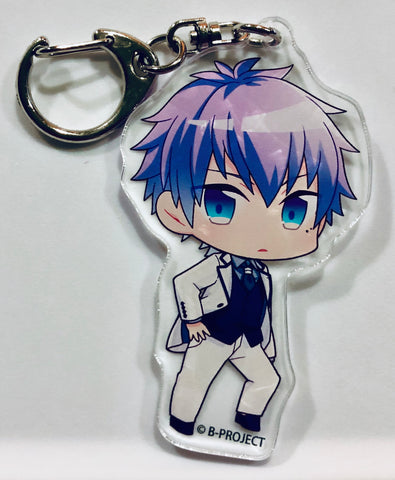 B-Project~Muteki*Dangerous~ - Nome Tatsuhiro - Acrylic Keychain - B-Project - Muteki ＊ Dangerous x Animate Cafe - Keyholder - Shiro Suit ver. (Animate)