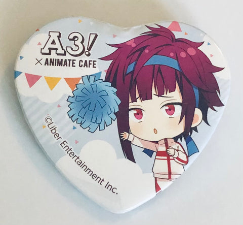 A3! - Arisugawa Homare - A3! x Animate Cafe - Badge - Heart Can Badge - Athletic Meet Ver. - A Group (Animate)