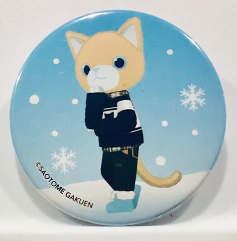 Aqua (Camus) - Uta no Prince-sama PRINCE CAT -WINTER HOLIDAY- Trading Can Badge Happy Snow Ver.
