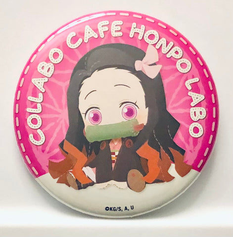 Kimetsu no Yaiba - Kamado Nezuko - Badge - Kimetsu no Yaiba x LABO Mini Chara Can Badge (Charabomb, Collabo Cafe Honpo)