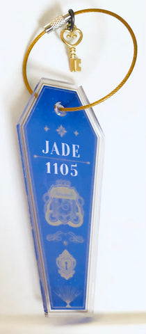 Twisted Wonderland - Jade Leech - Acrylic Keychain - Room Key Charm (Bandai Super Limited)