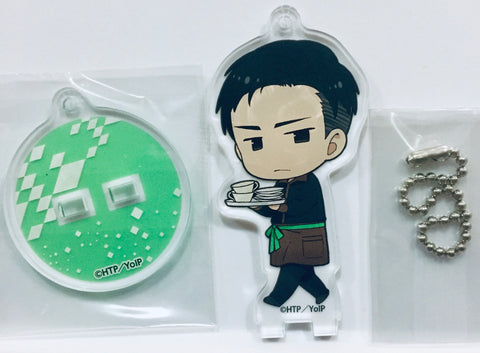 Yuri!!! on Ice - Otabek Altin - Acrylic Keychain - Acrylic Stand - Keyholder - Stand Pop - Yuri!!! on Ice × Animate Cafe - Garuson Style ver. (Animate)