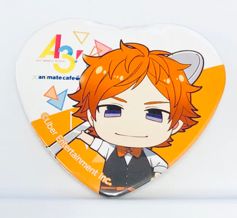 A3! - Sumeragi Tenma - A3! x Animate Cafe - Badge - Heart Can Badge (Animate)