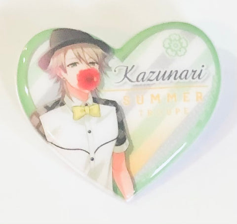 A3! - Miyoshi Kazunari - Badge - Heart Can Badge - Ichiban Kuji - Ichiban Kuji A3! - Hataage Kouen! - - Soft Badge (Set) (Banpresto)