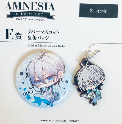 Amnesia - Ikki - Rubber Mascot & Can Badge - Special Lottery AMNESIA Prize E (Idea Factory)