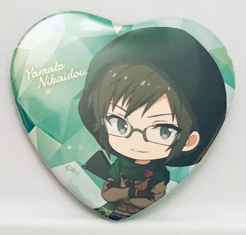 IDOLiSH7 - Nikaidou Yamato - Badge - IDOLiSH7 Draw and Raise Mini Chara Valentine Great Escape Trading Heart-shaped Can Badge