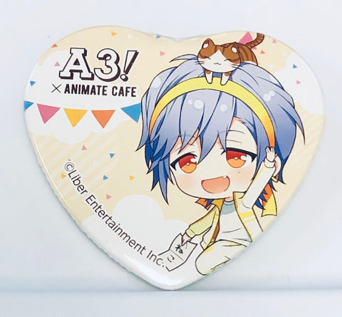 A3! - Ikaruga Misumi - A3! x Animate Cafe - Badge - Heart Can Badge - Athletic Meet Ver. - A Group (Animate)