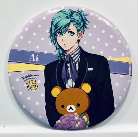 Rilakkuma - Uta no☆Prince-sama♪ Maji Love Legend Star - Mikaze Ai - Badge - Ichiban Kuji - Ichiban Kuji Uta no☆Prince-sama♪ Maji Love Legend Star meets Rilakkuma ～happy for you！～ (Banpresto)