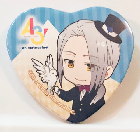 A3! - Yukishiro Azuma - A3! x Animate Cafe - Heart Can Badge - MANKAI TRICK PARTY ver. A Group - Winter & Autumn (Animate)