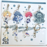 Hypnosis Mic -Division Rap Battle- - Izanami Hifumi - Jinguuji Jakurai - Kannonzaka Doppo - Acrylic Charm - Acrylic Keychain - Matenrou Acrylic Charm Set B (King Records, Sweets Paradise)