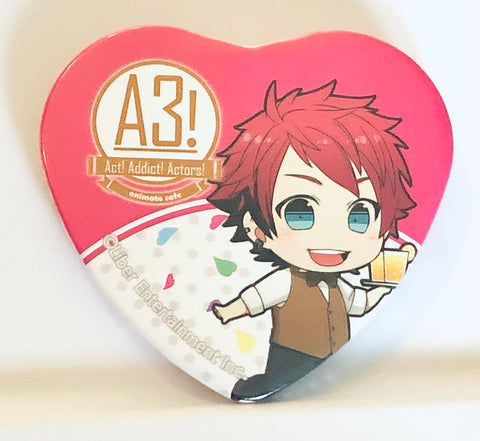 A3! - Nanao Taichi - A3! x Animate Cafe 2 - Badge - Heart Can Badge - Hotel Style ver. (Animate)