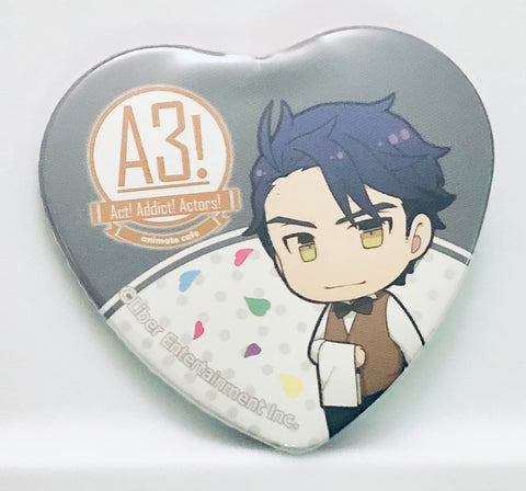 A3! - Hyoudou Juuza - A3! x Animate Cafe 2 - Badge - Heart Can Badge - Hotel Style ver. (Animate)