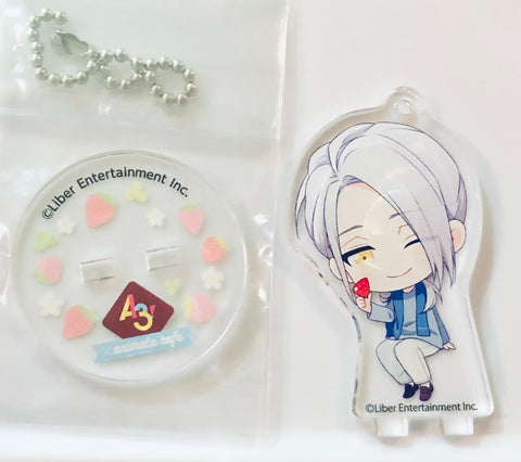 A3! - Yukishiro Azuma - A3! x Animate Cafe - Keyholder - Acrylic Stand - Strawberry Hunting Ver. - A Group (Animate)