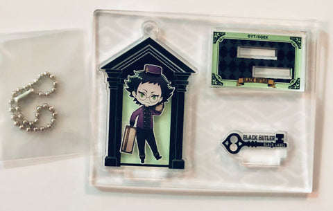 Kuroshitsuji - Othello - Acrylic Keychain - Kuroshitsuji Black Label Trading Acrylic Stand Keychain (Funtom Hotel ver.) - Standing Acrylic Keychain (Square Enix)