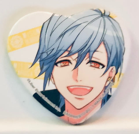 A3! - Ikaruga Misumi - Badge - Ichiban Cafe Souvenir - A3! Welcome to the MANKAI Theater! - Heart-shaped Can Badge (Banpresto)