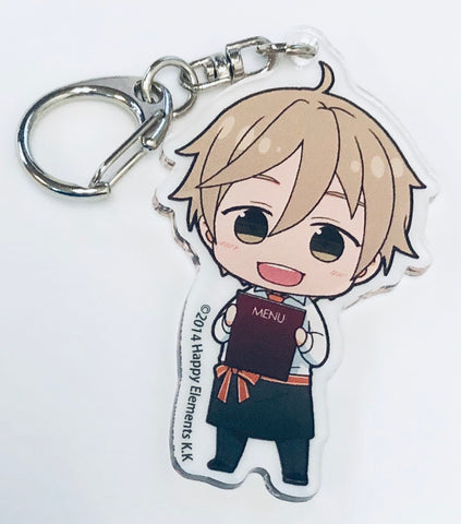 Ensemble Stars! - Mashiro Tomoya - Acrylic Keychain - Ensemble Stars! × Animate Cafe Ikebukuru 3 - Ensemble Stars! × Animate Cafe Kobe Sanguu ・Nagoya - Keyholder - Vol. 1 (Animate)