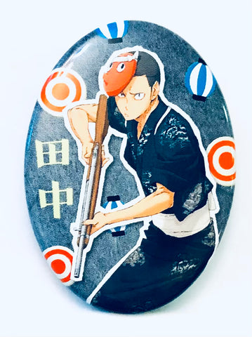 Haikyuu!! - Tanaka Ryuunosuke - Haikyuu!! Natsumatsuri Daen Can Badge - Oval Can Badge (Animate, Takara Tomy A.R.T.S)
