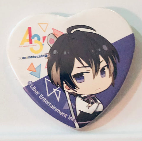 A3! - Usui Masumi - A3! x Animate Cafe - Badge - Heart Can Badge (Animate)