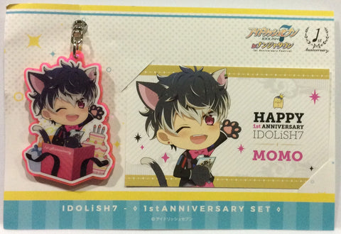 IDOLiSH7 - Momo - Keyholder - NamjaTown - Acrylic Keychain - Idolish7 in NamjaTown First Anniversary Festival - Business Card (Namco)