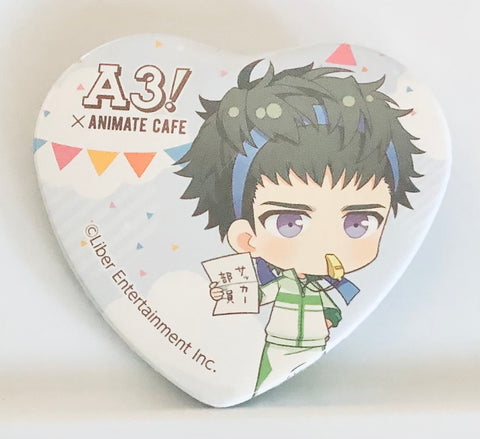 A3! - Takato Tasuku - A3! x Animate Cafe - Badge - Heart Can Badge - Athletic Meet Ver. - A Group (Animate)