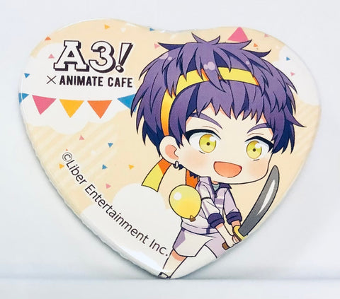 A3! - Hyoudou Kumon - A3! x Animate Cafe - Badge - Heart Can Badge - Athletic Meet Ver. - A Group (Animate)