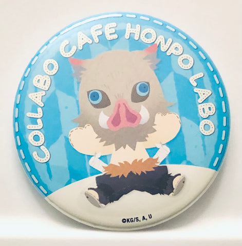 Kimetsu no Yaiba - Hashibira Inosuke - Badge - Kimetsu no Yaiba x LABO Mini Chara Can Badge (Charabomb, Collabo Cafe Honpo)