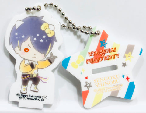 Ensemble Stars! - Hello Kitty - Sengoku Shinobu - Acrylic Keychain - Acrylic Stand - Ensemble Stars! Stand Tsuki Acrylic Keychain Sanrio Vol.1 - Ensemble Stars! x Sanrio Characters - Keyholder - Stand Pop (Movic)
