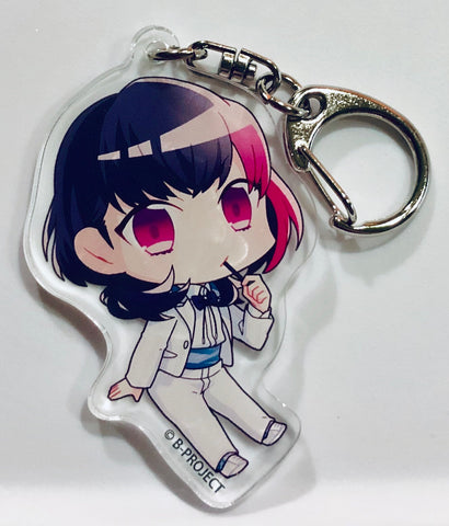 B-Project~Muteki*Dangerous~ - Korekuni Ryuuji - Acrylic Keychain - B-Project - Muteki ＊ Dangerous x Animate Cafe - Keyholder - Shiro Suit ver. (Animate)