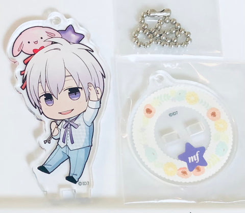 Ousaka Sougo - "Idolish7 x animatecafe" - Trading - Acrylic Stand - Key Holder - Rabbit balloon ver.