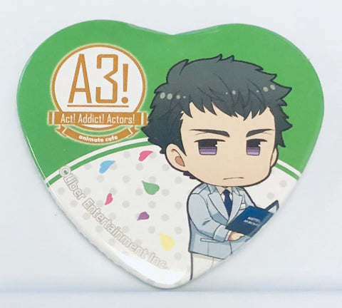 A3! - Takato Tasuku - A3! x Animate Cafe 2 - Badge - Heart Can Badge - Hotel Style ver. (Animate)