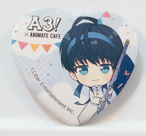 A3! - Tsukioka Tsumugi - A3! x Animate Cafe - Badge - Heart Can Badge - Athletic Meet Ver. - A Group (Animate)