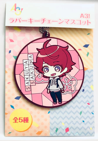 A3! - Sakuma Sakuya - Rubber Keychain - Coaster (Banpresto)