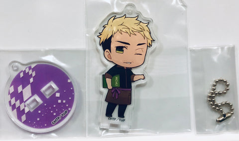 Yuri!!! on Ice - Christophe Giacometti - Acrylic Keychain - Acrylic Stand - Keyholder - Stand Pop - Yuri!!! on Ice × Animate Cafe - Garuson Style ver. (Animate)