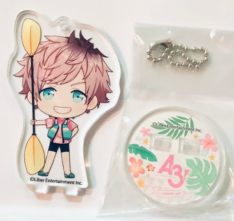 A3! - Minagi Tsuzuru - A3! x Animate Cafe - Keyholder - Acrylic Stand - Tropical Resort ver. A (Animate)