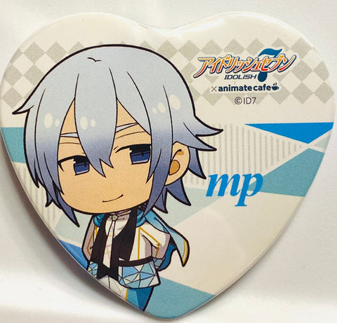 Four-leaf ring "Idolish Seven x animationcafe Trading Heart-shaped can badge, looking ahead to the future ver."