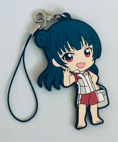 Love Live! Sunshine!! - Tsushima Yoshiko - Ichiban Kuji - Ichiban Kuji Love Live! Sunshine!! -3rd- - Kyun-Chara Illustrations - Rubber Strap - Uranohoshi Jogakuin Jersey ver. (Banpresto)