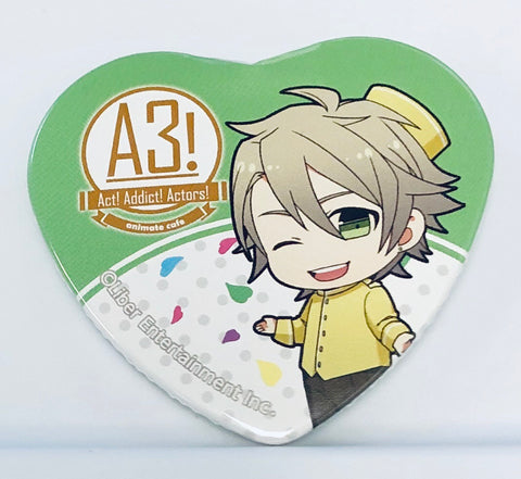 A3! - Miyoshi Kazunari - A3! x Animate Cafe 2 - Badge - Heart Can Badge - Hotel Style ver. (Animate)