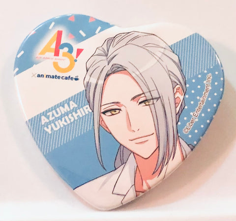 A3! - Yukishiro Azuma - A3! x Animate Cafe - Badge - Heart Can Badge (Animate)